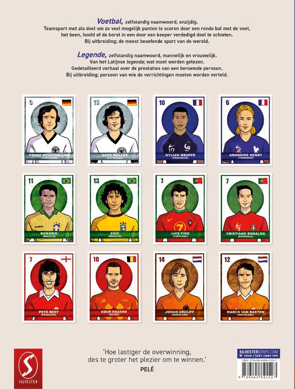 Achterkant van 50 Voetballegendes