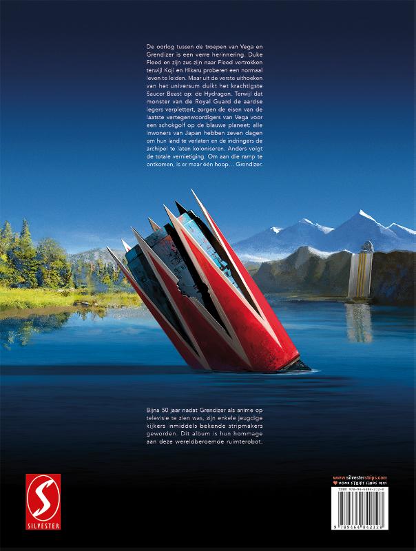 Achterkant van Grendizer