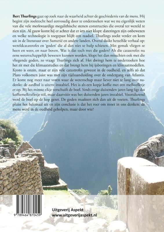 Achterkant van Geheimzinnige goden, De scheppers van megalithische bouwwerken en Inca forten
