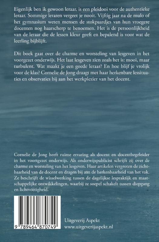 Achterkant van Eigenlijk ben ik gewoon leraar