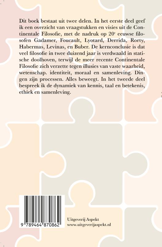 Achterkant van Legpuzzel in continentale filosofie