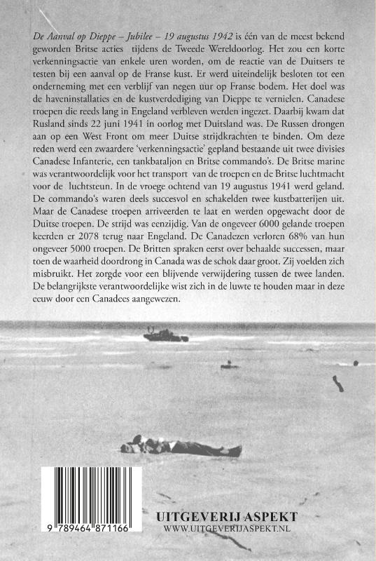 Achterkant van De aanval op Dieppe-Jubilee 19 Augustus 1942