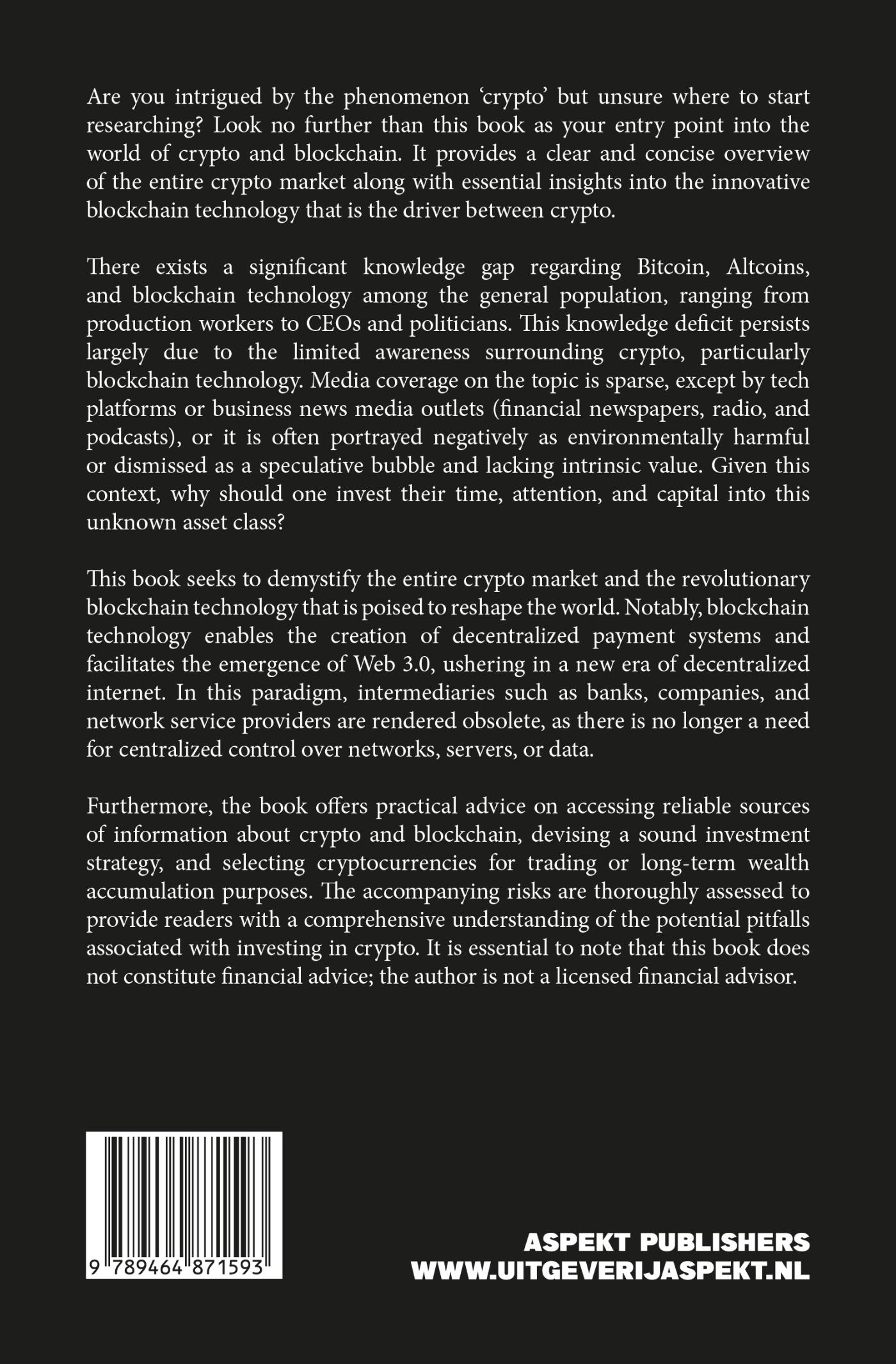 Achterkant van The Cryptohandbook