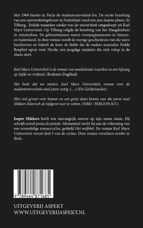 Achterkant van Karl Marx Universiteit 1968-1969