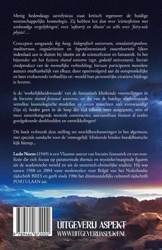 Achterkant van Het ingebeelde universum