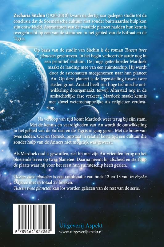 Achterkant van Tussen twee planeten