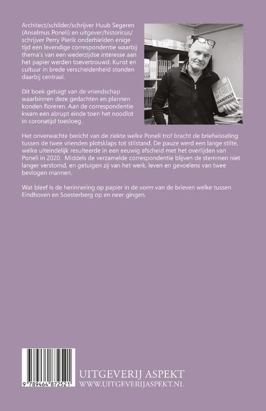 Achterkant van De kunst is een gulzig monster