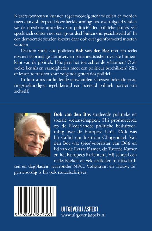 Achterkant van Politiek is een vak apart