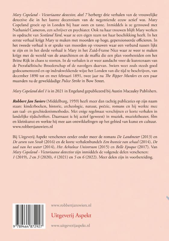 Achterkant van Mary Copeland