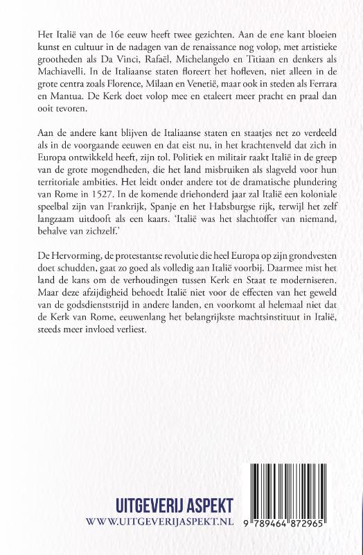 Achterkant van Italië, de 16e eeuw