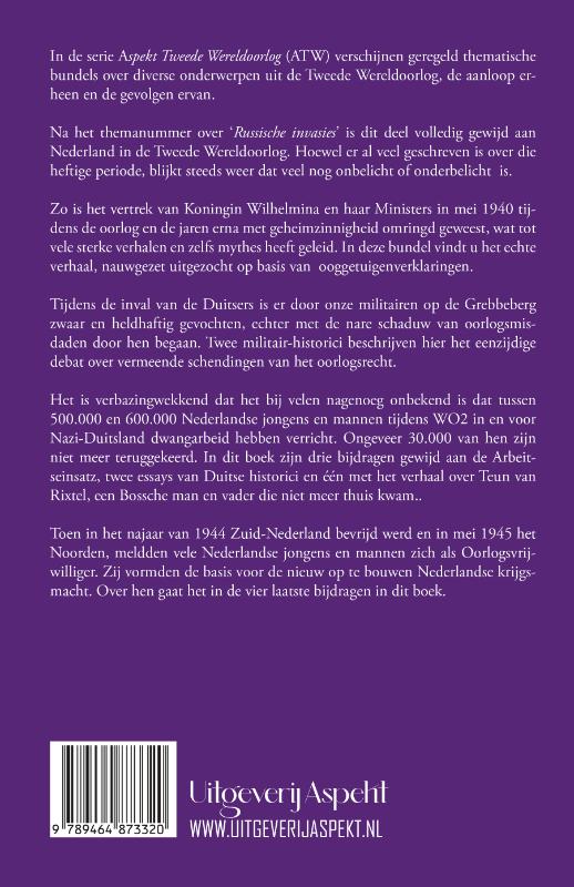 Achterkant van Het vaderland in oorlog