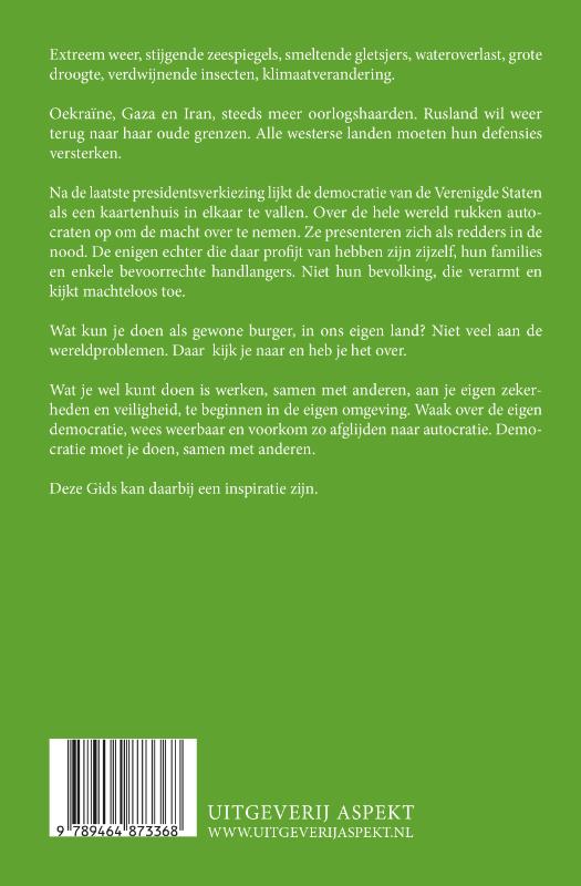 Achterkant van Waakzaam, weerbaar en sociaal
