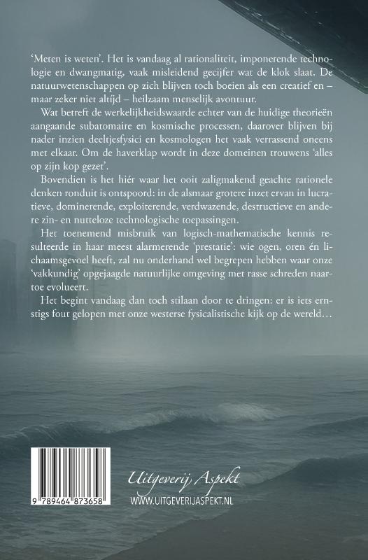 Achterkant van Als in een wazige spiegel