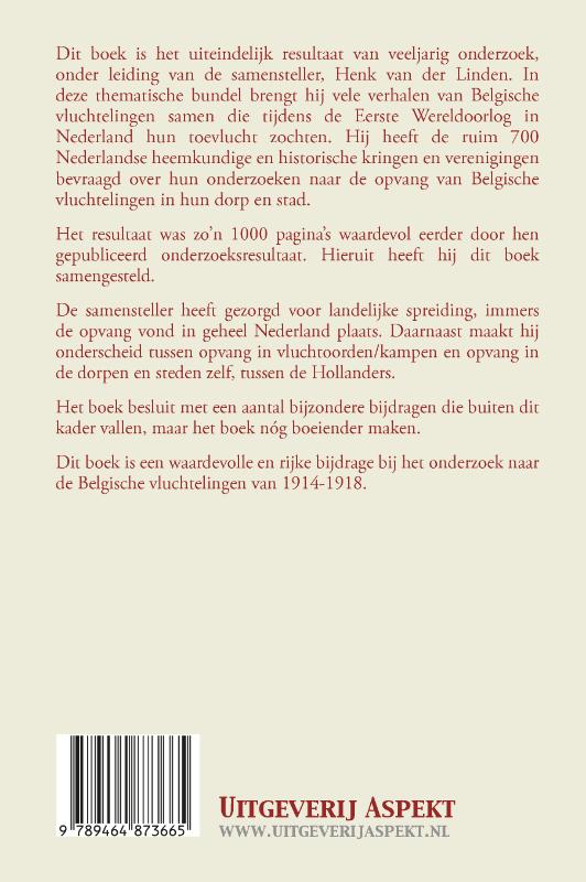 Achterkant van Ontheemd in Nederland