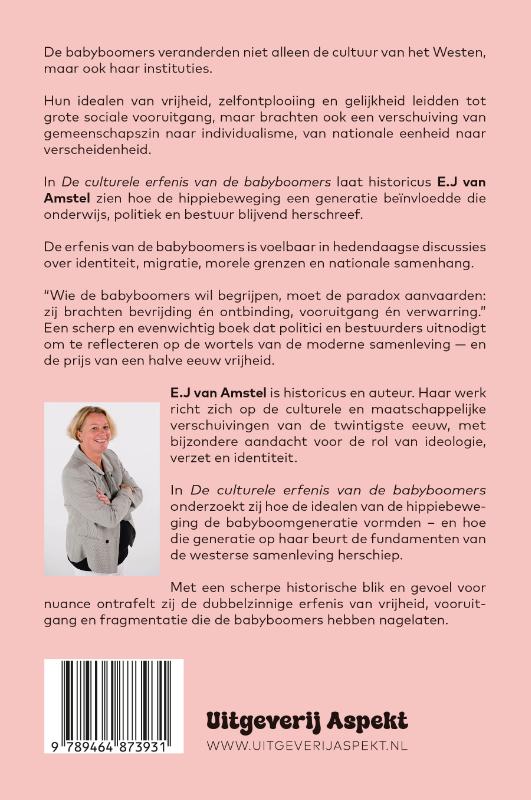 Achterkant van De culturele erfenis van de babyboomers