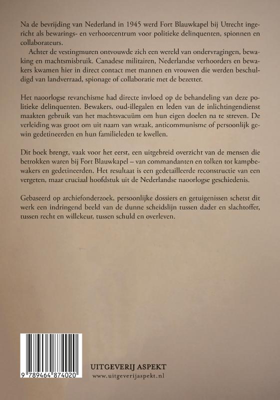 Achterkant van Detentiecentrum Fort Blauwkapel