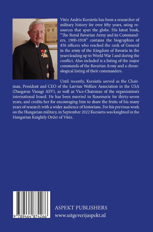 Achterkant van The Royal Bavarian Army and its Commanders, 1900 – 1918