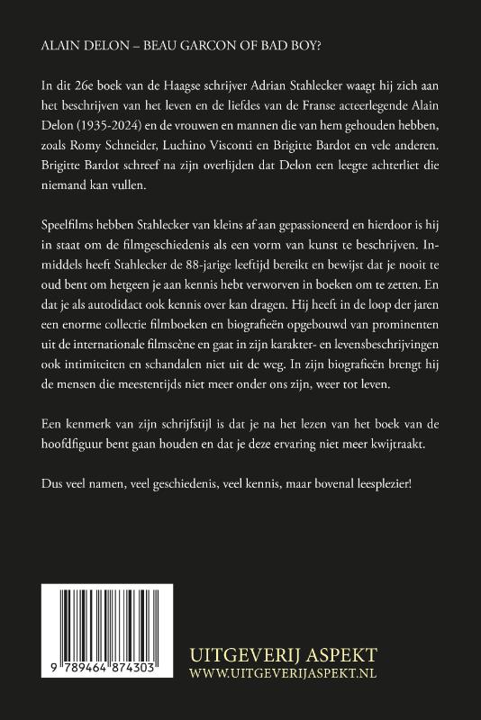 Achterkant van Alain Delon's Leven en Liefdes