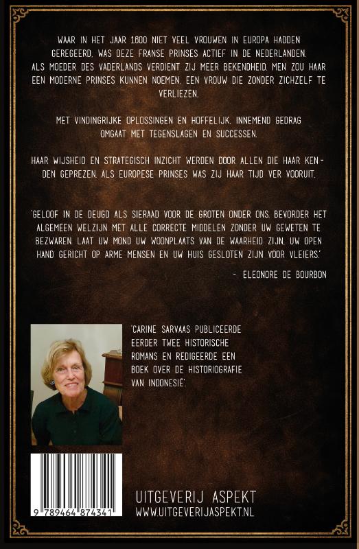 Achterkant van Louise de Coligny, weduwe van Oranje