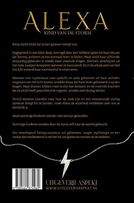 Achterkant van Alexa, kind van de Storm