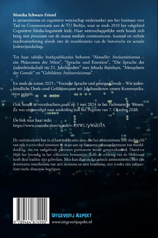 Achterkant van Jodenhaat op het internet