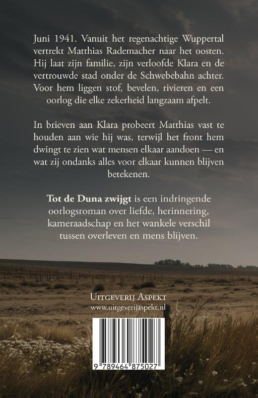 Achterkant van Tot de Duna zwijgt