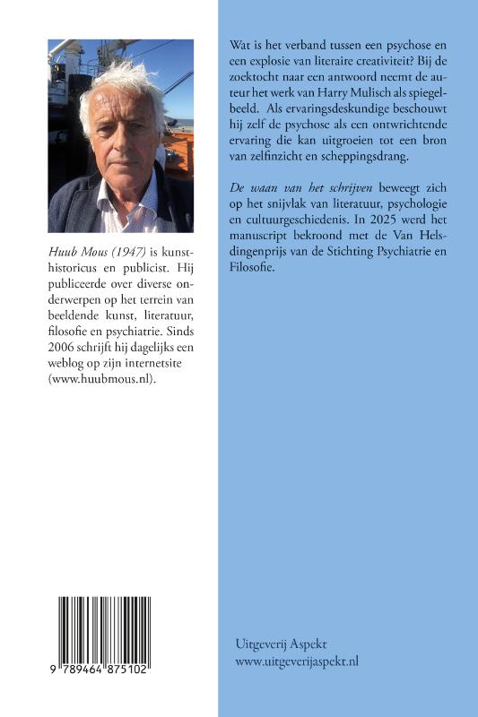 Achterkant van De waan van het schrijven