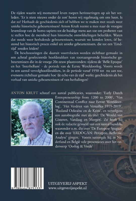 Achterkant van De Echo van de Tijd