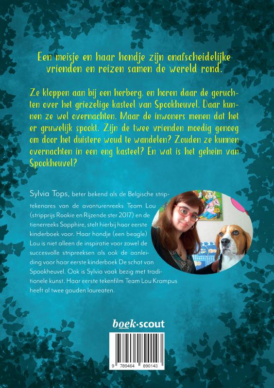 Achterkant van De schat van Spookheuvel