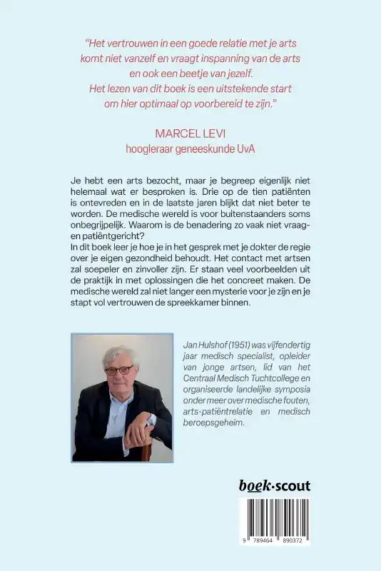 Achterkant van Een goed gesprek met je dokter