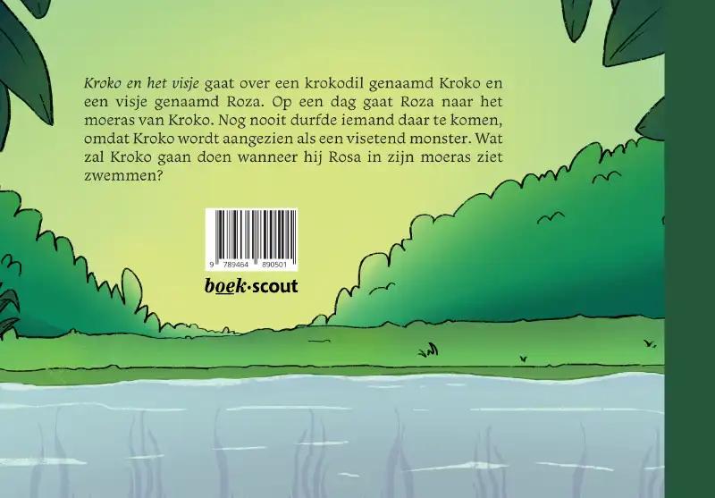 Achterkant van Kroko en het visje