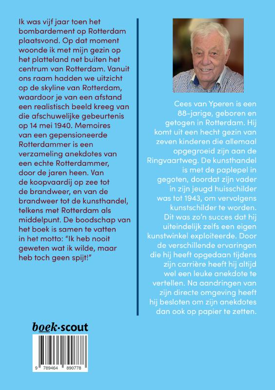 Achterkant van Memoires van een gepensioneerde Rotterdammer