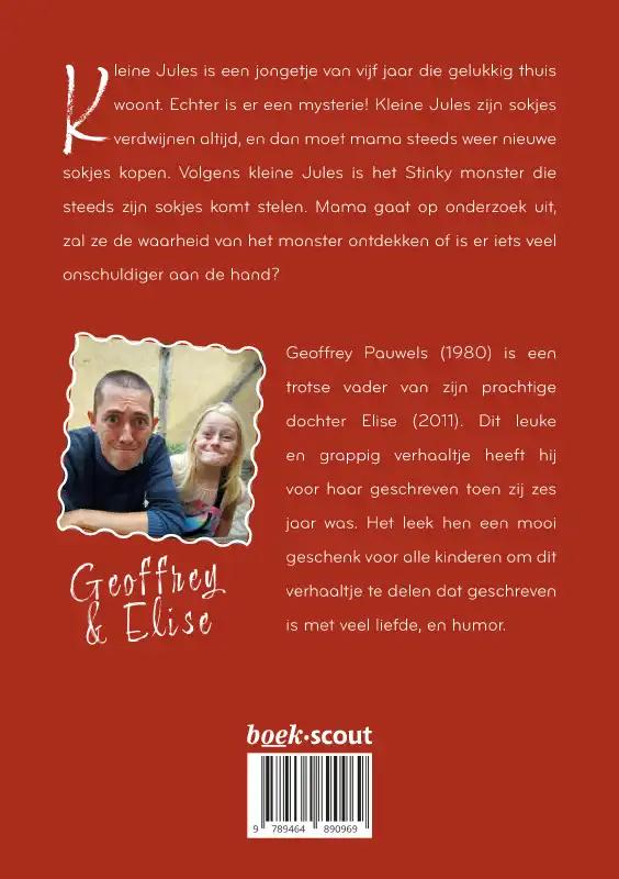 Achterkant van Kleine Jules en het Stinky monster