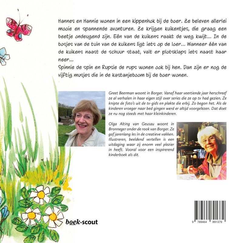 Achterkant van Hannes en Hannie in de lente