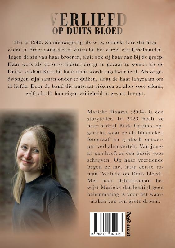 Achterkant van Verliefd op Duits bloed
