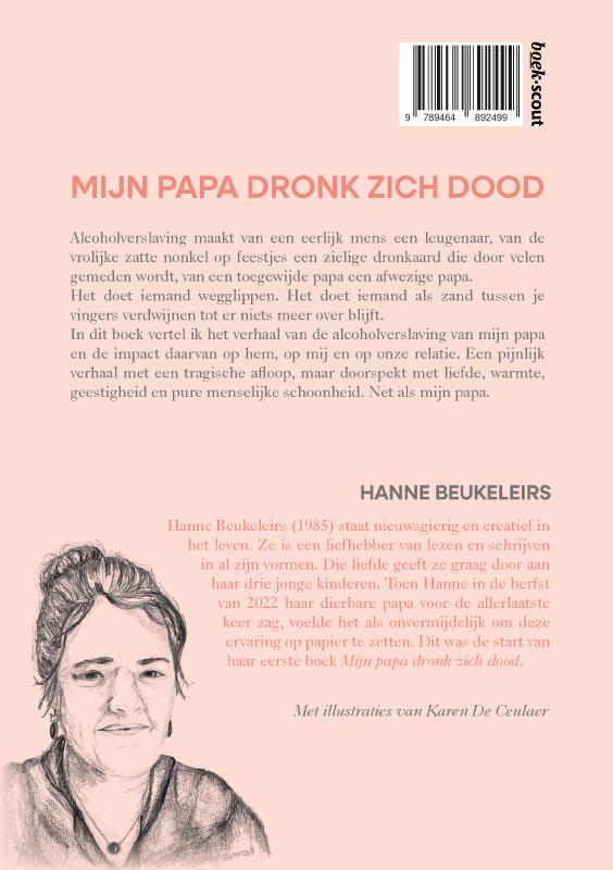 Achterkant van Mijn papa dronk zich dood