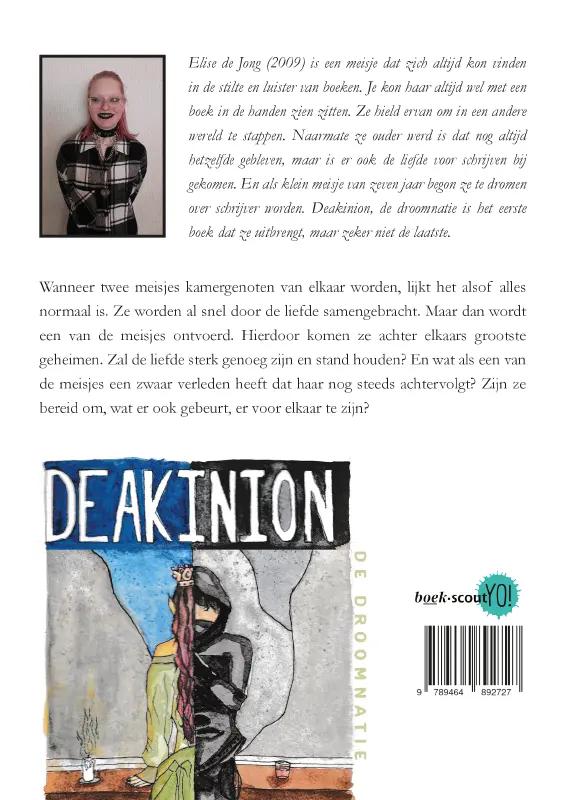Achterkant van Deakinion