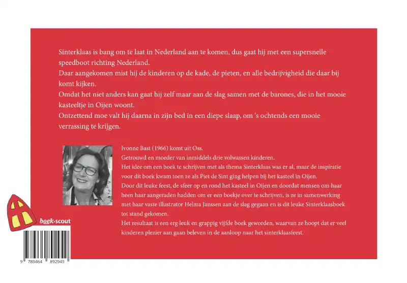 Achterkant van De supersnelle Sint