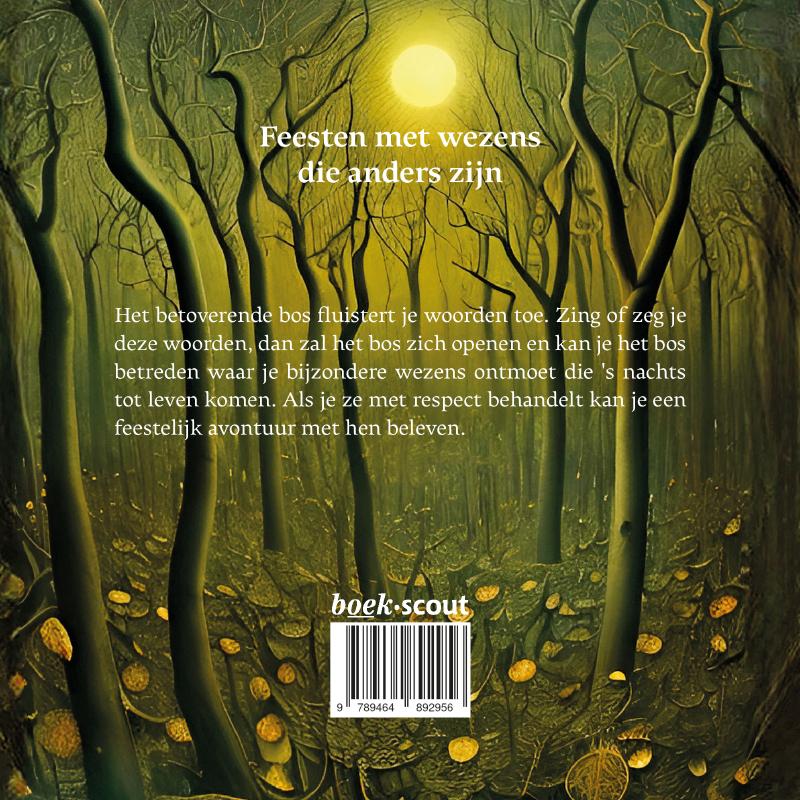 Achterkant van Het betoverende bos