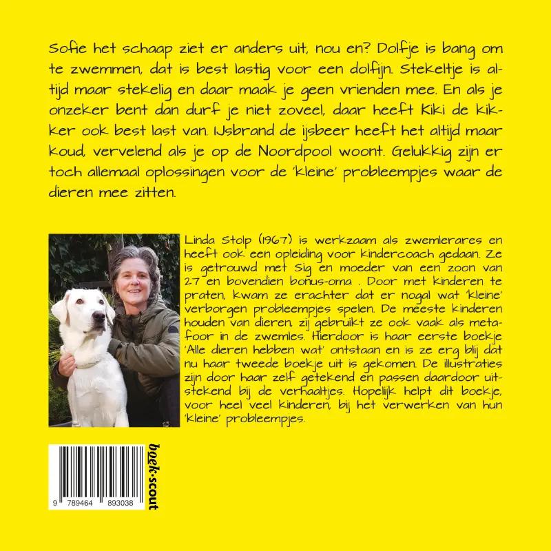 Achterkant van Ook dieren hebben weleens een probleem