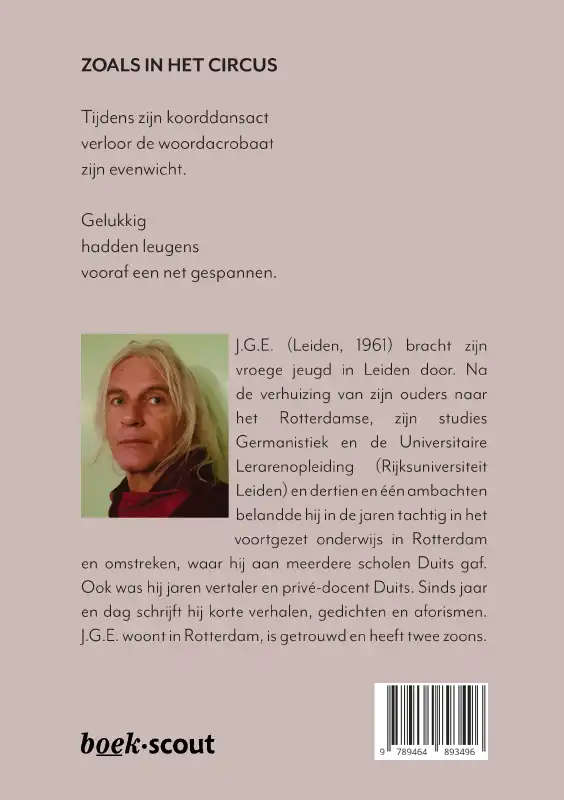 Achterkant van De woordacrobaat
