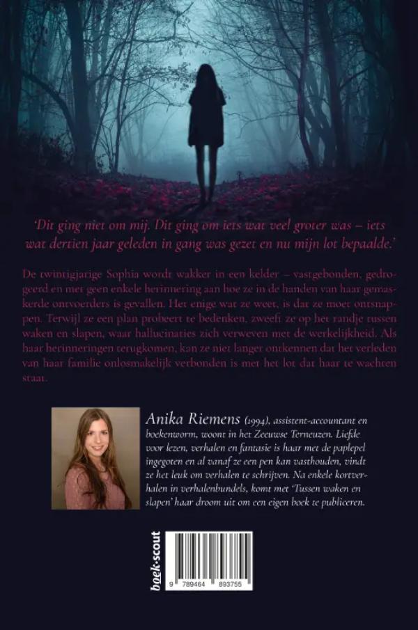 Achterkant van Tussen waken en slapen