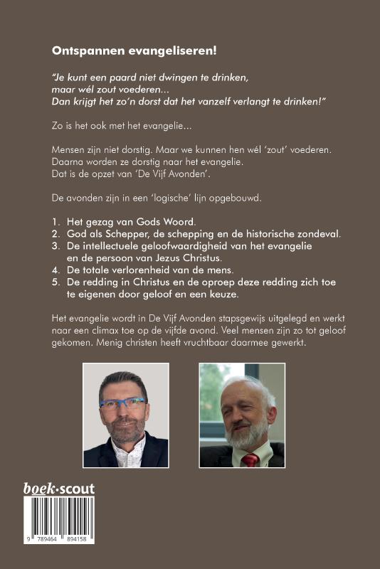 Achterkant van Evangeliseren? De Vijf Avonden!