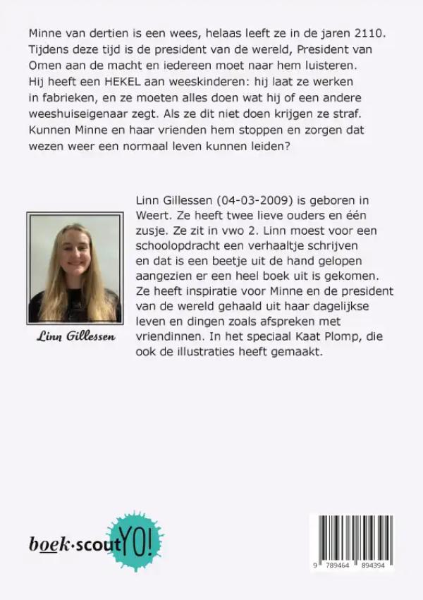 Achterkant van Minne en de president van de wereld