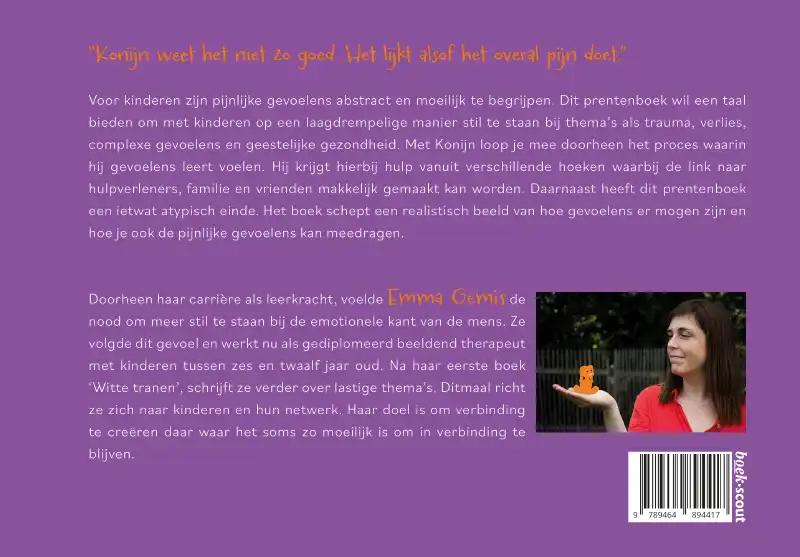 Achterkant van Konijn & de onzichtbare pijn