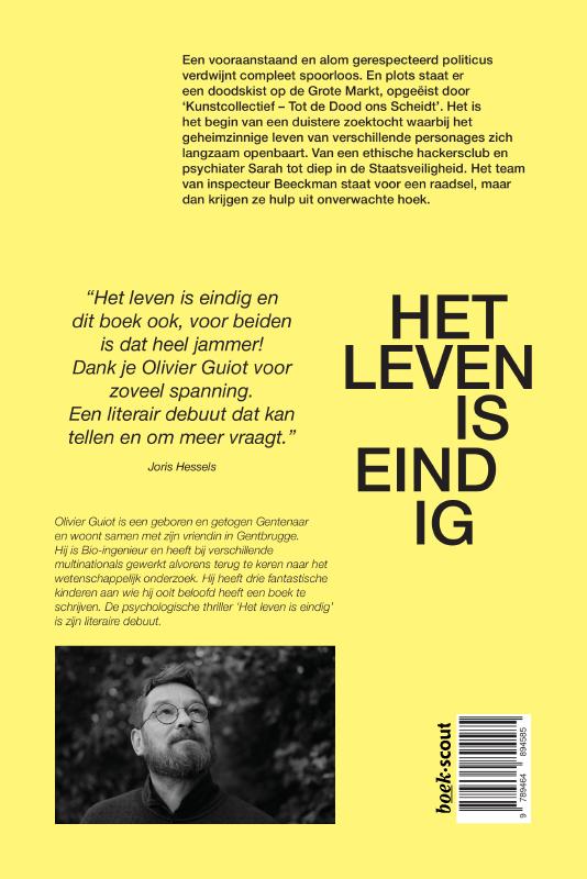 Achterkant van Het leven is eindig