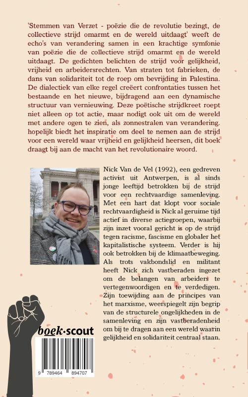 Achterkant van Stemmen van verzet