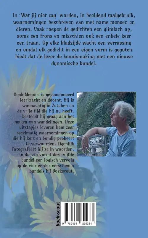 Achterkant van Wat jij niet zag