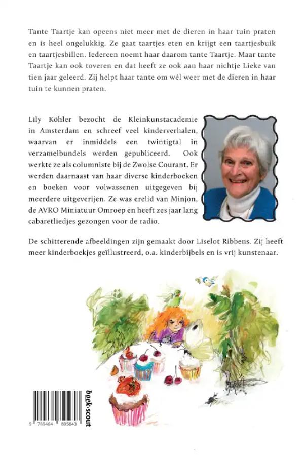 Achterkant van De tuin van tante Taartje