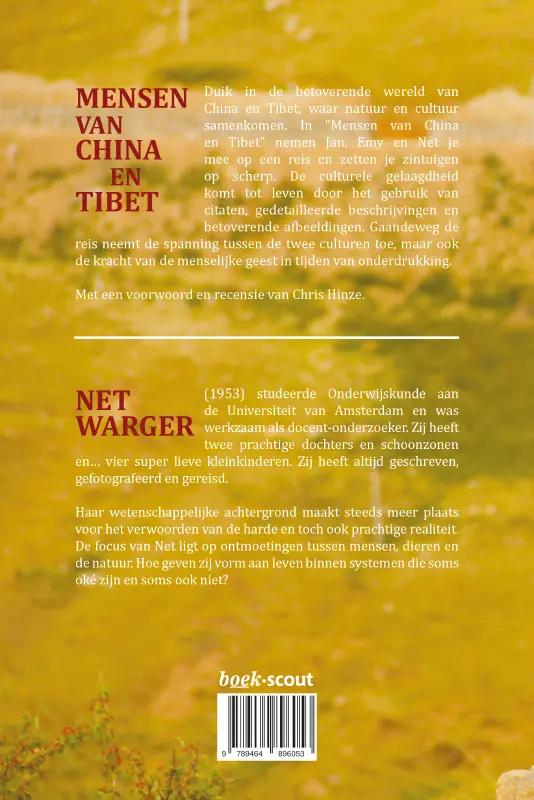 Achterkant van Mensen van China en Tibet
